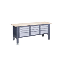 Augstumā regulējams tērauda darba galds darbnīcai VR 1800 3MS/3MS/3MS