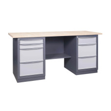 Metāla darba galds ar atvilktņu blokiem 41 2M2B / S2B / 1500x620mm