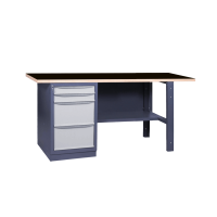Tērauda darba galds darbnīcai 2M2B / 1500x620mm