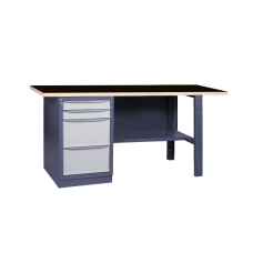 Tērauda darba galds darbnīcai 2M2B / 1500x620mm