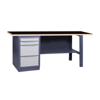 Tērauda darba galds darbnīcai 2M2B / 1800x620mm