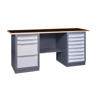 Metāla darba galds ar atvilktņu blokiem 41 2M2B / 8M / 1800x620mm