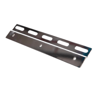 Cinkota tērauda turētājs PVC aizkariem, 200 mm
