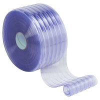 PVC aizkaru rullis, 50 m, 300 x 3 mm, rievots