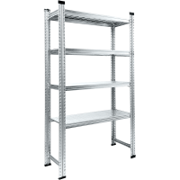 Metāla plaukti 2500x600x800mm 4 plauktu līmeņi