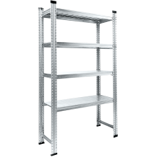 Metāla plaukti 2500x600x800mm 4 plauktu līmeņi