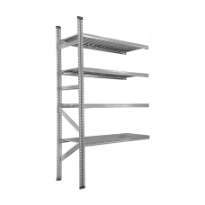 Metāla plaukti 1972x900x600, 4 plauktu līmeņi (papildsekcija)