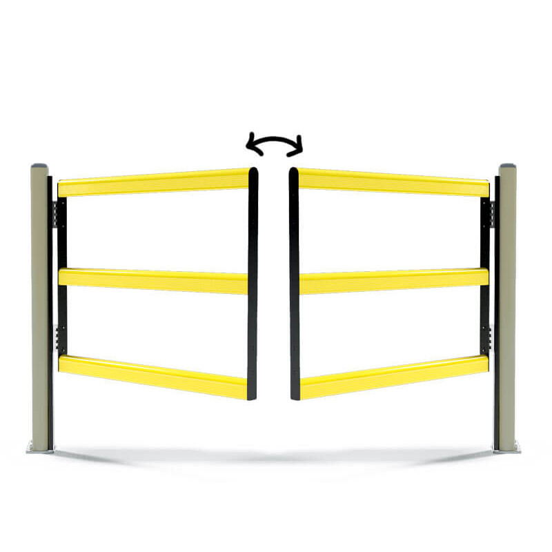 Drošības barjeras vārti DP 90 SWING DOUBLE