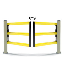 Drošības barjeras vārti DP 150 SWING DOUBLE