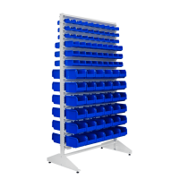 Kastīšu stends, divpusējs ar 180 kastītēm, 1800 mm