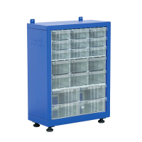Skapis ar 19 plastmasas atvilktnēm TMD-120-113