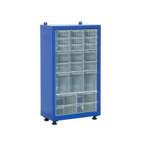 Skapis ar 22 plastmasas atvilktnēm TMD-120-114