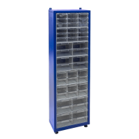 Skapis ar 44 plastmasas atvilktnēm TMD-120-118