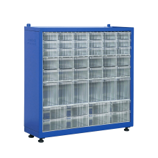 Skapis ar 44 plastmasas atvilktnēm TMD-120-124