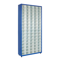 Skapis ar 80 plastmasas atvilktnēm TMD-175